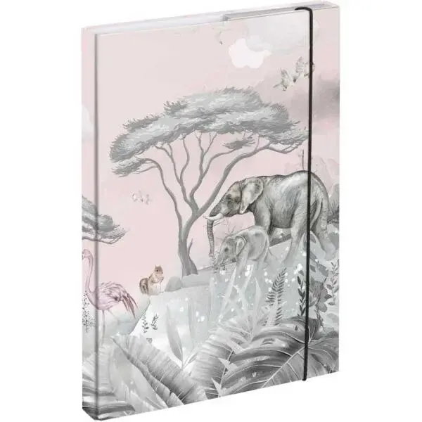 BAAGL SAFARI Dosky na školské zošity A4, ružová, veľkosť