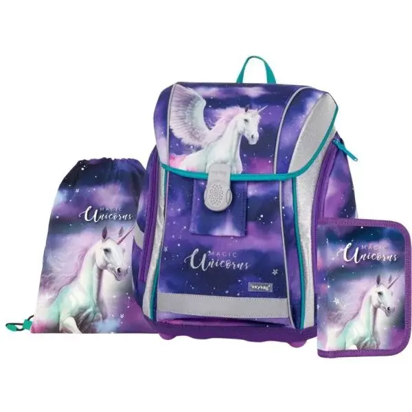 Oxybag LIGHT PEGAS Školní set, fialová, velikost