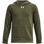 Under Armour RIVAL FLEECE HOODIE Chlapecká mikina, khaki, velikost S