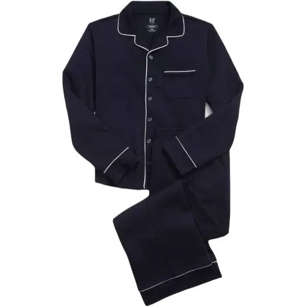 GAP KNIT TRAD SET Detské pyžamo, tmavo modrá, veľkosť 6Y