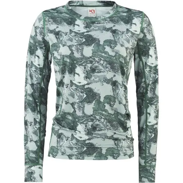 KARI TRAA FANTASTISK Dámské termo triko, tmavě zelená, velikost