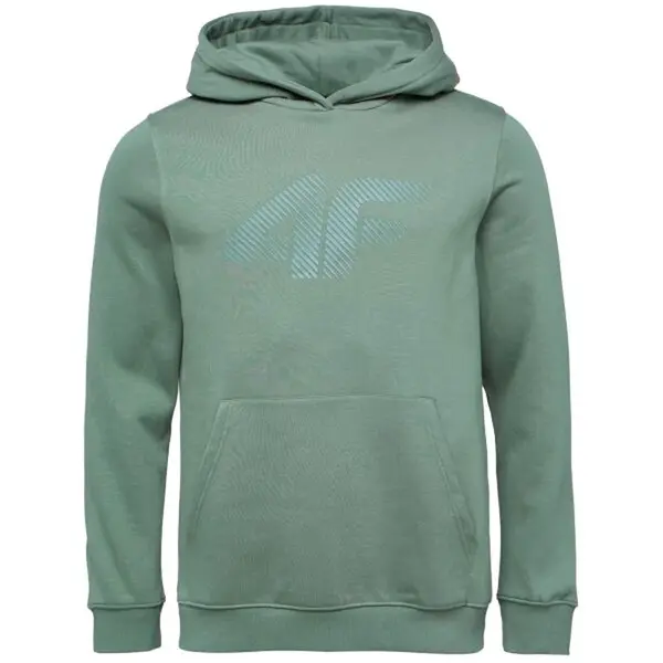 4F SWEATSHIRT Pánská mikina, tmavě zelená, velikost