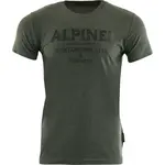 ALPINE PRO BREGAR Pánské triko, khaki, velikost