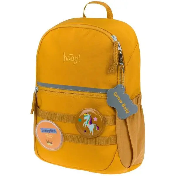BAAGL BUDDY UNICORN Detský batoh, žltá, veľkosť