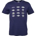 Umbro HISTORIC LOGOS GRAPHIC TEE Pánské triko, tmavě modrá, velikost