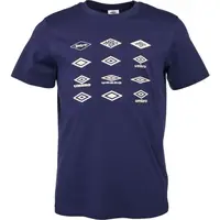 Umbro HISTORIC LOGOS GRAPHIC TEE Pánské triko, tmavě modrá, velikost