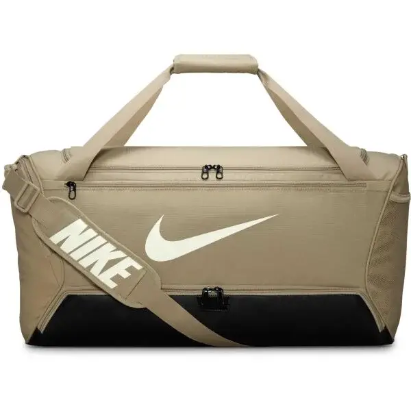 Nike BRASILIA M Sportovní taška, béžová, velikost
