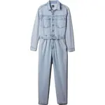 GAP LS DENIM BELTED JUMPSUIT Dámský overal, světle modrá, velikost