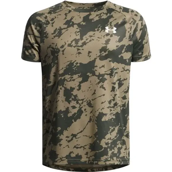 Under Armour TECH 2.0 Chlapecké sportovní triko, khaki, velikost L