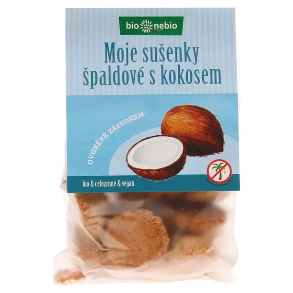 BIO NEBIO Moje sušienky kokosové BIO 130 g