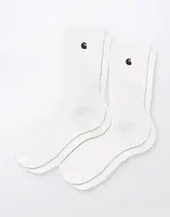 Carhartt WIP Madison Pack Socks White/Black + White/Black