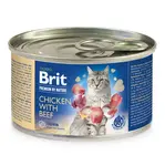 BRIT Premium by Nature Chicken with Beef konzerva pre mačky 200 g