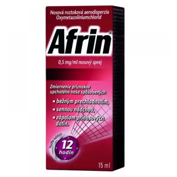 AFRIN 0,5 mg/ml nosový sprej 15 ml