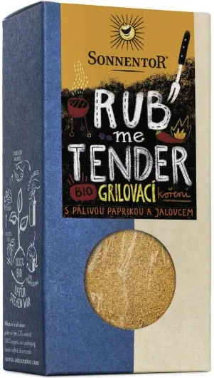 Rub me Tender (grilovací koření na maso, pikantní, bio, 60 g)