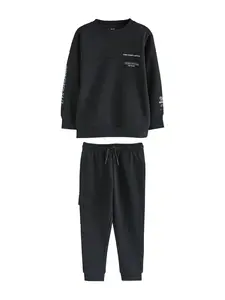 Next Joggingová súprava  nefritová / čierna / biela