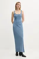 Šaty Samsoe Samsoe SASUNNA modrá barva, maxi, F25200078