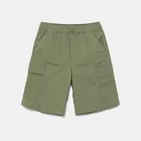 Dětské kraťasy United Colors of Benetton zelená barva, nastavitelný pas, 4L2VC9046
