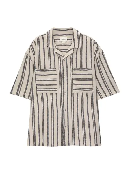 Pull&Bear Košeľa  antracitová / biela