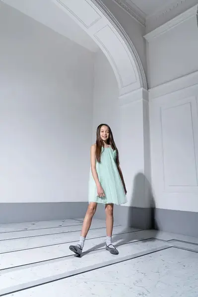 Šaty Coccodrillo tyrkysová barva, mini, ELEGANT JUNIOR GIRL