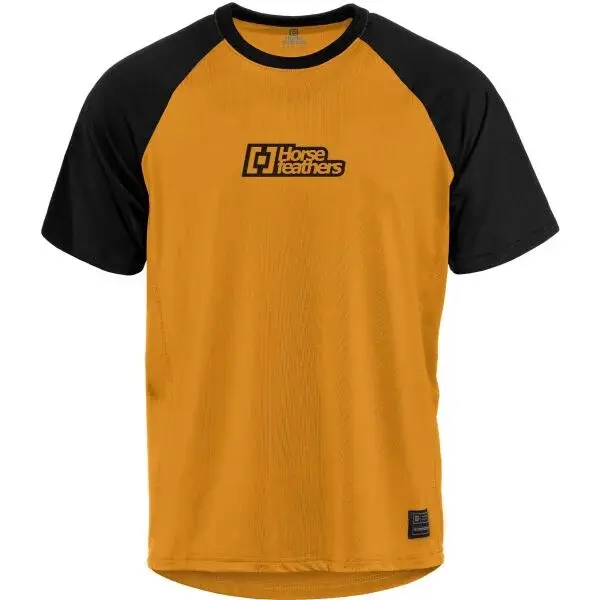 Horsefeathers SPIKE Pánsky cyklistický dres, oranžová, veľkosť