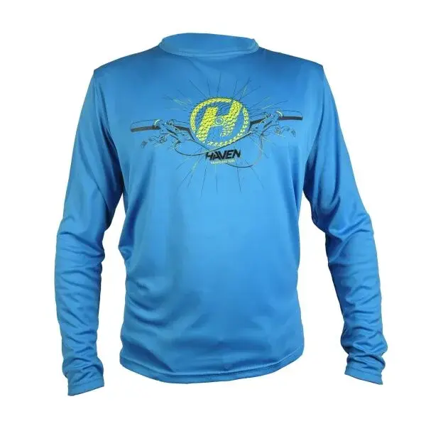 HAVEN NAVAHO II LONG Pánsky voľný cyklistický dres, modrá, veľkosť XXXL