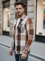 Károvaná košeľa pre mužov