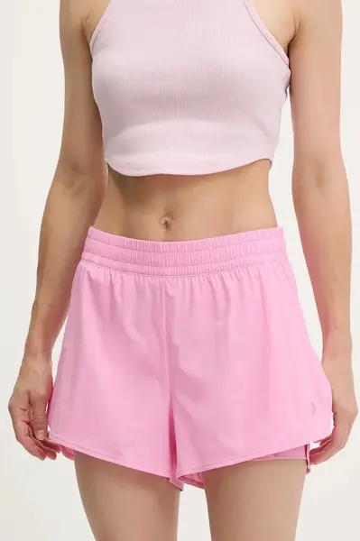 Outdoorové šortky Peak Performance Light dámské, růžová barva, high waist, G80233