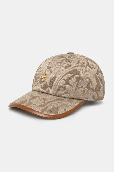 Kšiltovka Drôle de Monsieur La Casquette Jacquard béžová barva, vzorovaná, G-CP166-VI014-BG