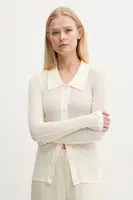 Kardigan Silvian Heach KOHLES dámský, béžová barva, lehký, GPP25448CD