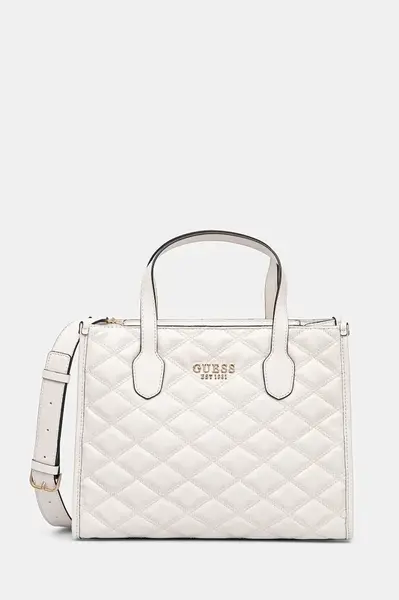 Kabelka Guess TAMSIN bílá barva, HWQG96 32220
