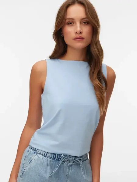 VERO MODA Top 'VMSAGA'  svetlomodrá