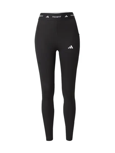 ADIDAS PERFORMANCE Športové nohavice 'Stash'  čierna / biela