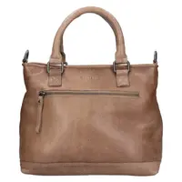 Dámska kožená kabelka Mustang Linda - tmavo béžová