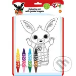 Omalovánkový set s oboustrannými voskovkami Bing