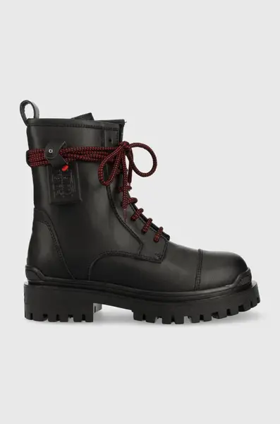 Kožené workery Karl Lagerfeld X Cara Biker Ii