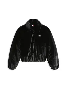 Tommy Jeans Zimná bunda  čierna