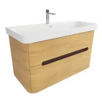 Kúpeľňová skrinka s umývadlom SAT Fusion 97,5x53x45 cm dub medový mat SATFUSION2100DMMWB