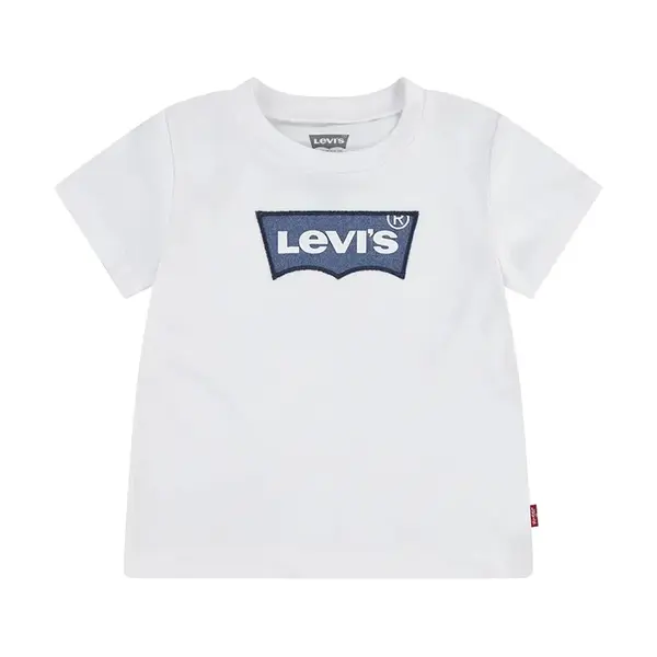 Dětské tričko Levi's MY FIRST BATWING TEE bílá barva, s aplikací, 6EM318