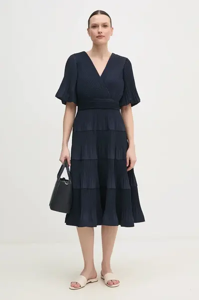 Šaty Joseph Ribkoff tmavomodrá barva, midi, 251905
