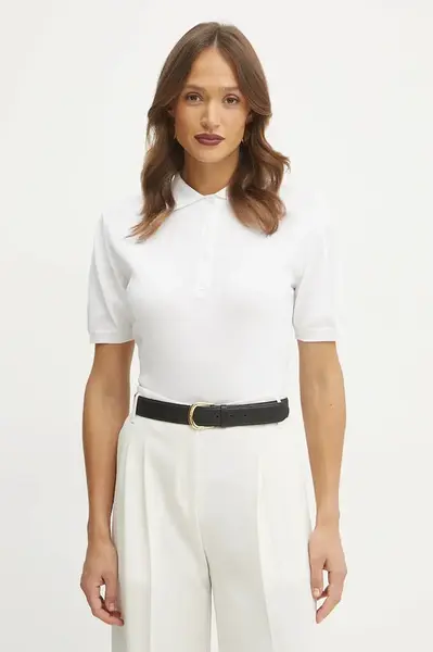 Bavlněný svetr Luisa Spagnoli dámský, bílá barva, lehký, 58648