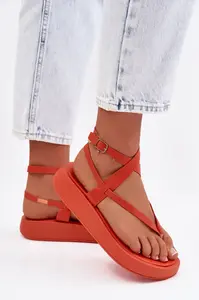 Dámské platformové žabky Boto Gelira oranžové