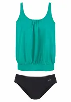 LASCANA Tankiny  nefritová / čierna