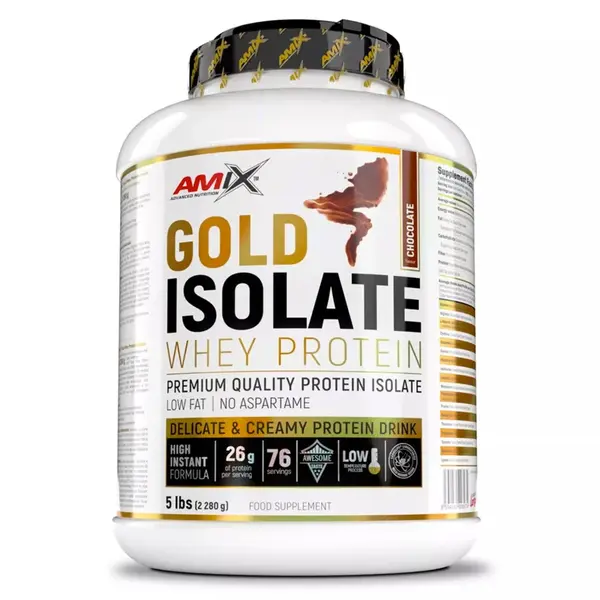 Amix Nutrition Gold Whey Protein Isolate 2280g - čokoláda 2280g chocolate