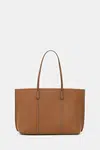 Kožená kabelka Tory Burch Perry hnědá barva, 177235-200