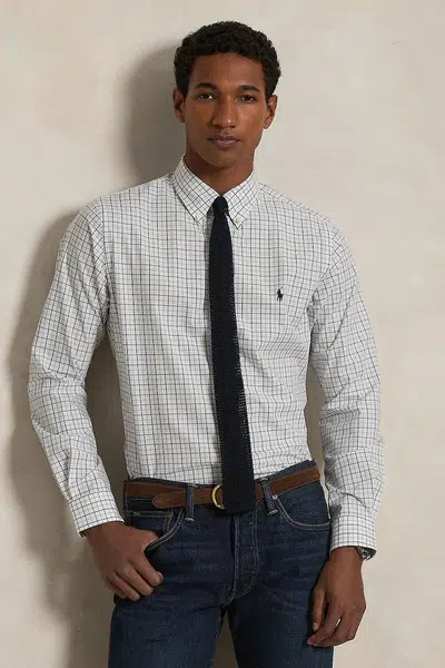 Košile Polo Ralph Lauren pánská, béžová barva, regular, s límečkem button-down, 710968937