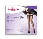 Bellinda 
FASCINATION UP 15 DEN - Transparentné lesklé samodržiace pančuchy - čierna