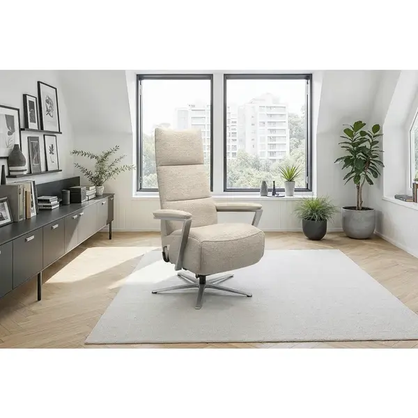 Sit & More RELAXAČNÍ KŘESLO, textil, pískové barvy