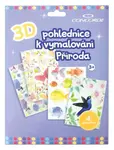 3D pohlednice k vymalování Příroda