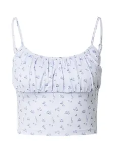 EDITED Top 'Elise'  modrá / biela