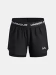 Dívčí kraťasy Under Armour UA Tech Play Up 2n1 Short-BLK - Holky